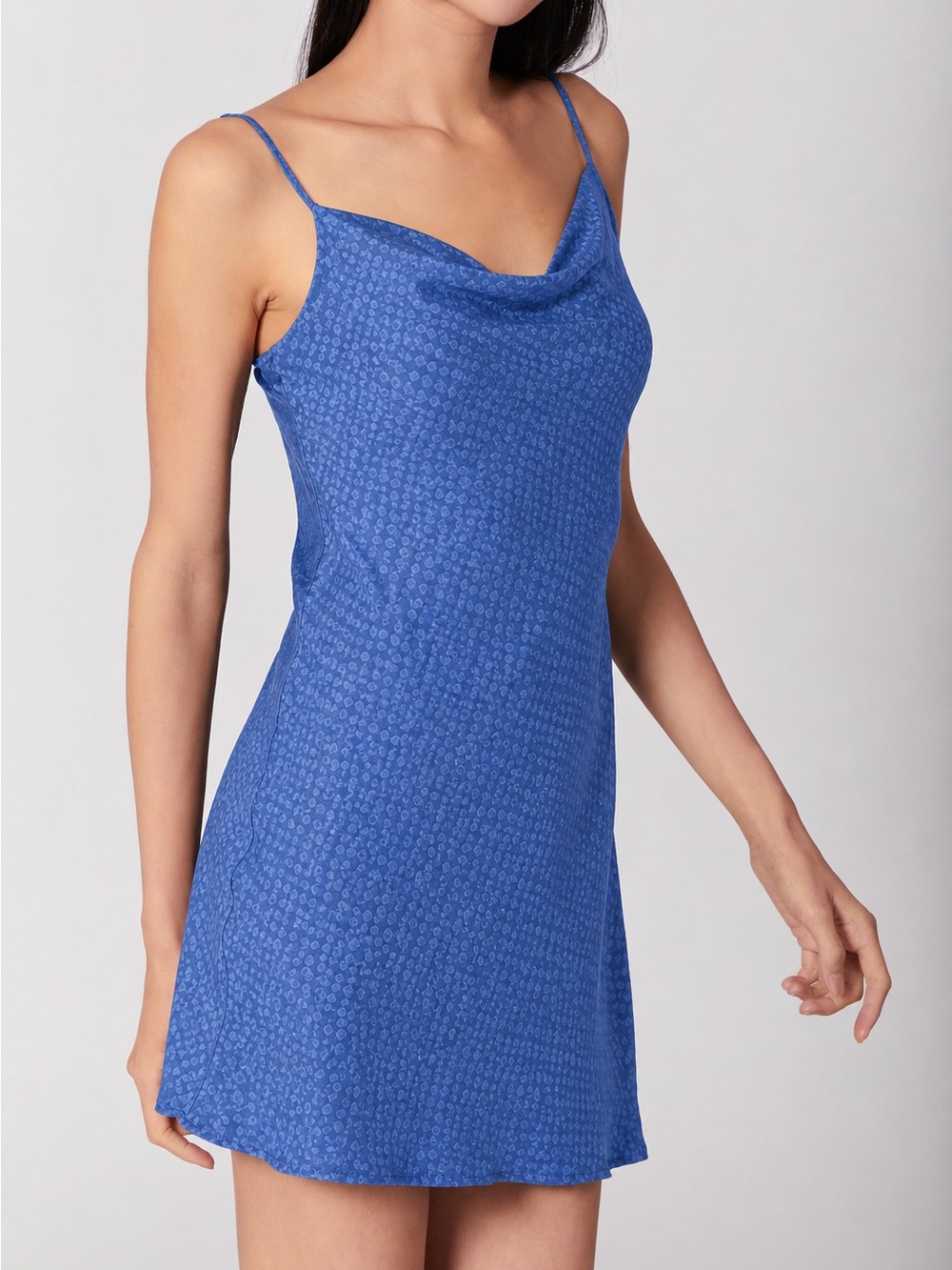 Alice + Olivia Harmony Drapey Mini Slip Dress in Paradise 4